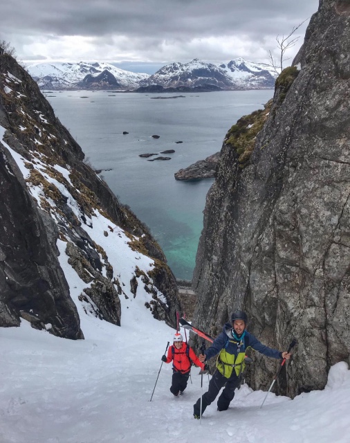 Ski de rando en Norvège avec Mathéo