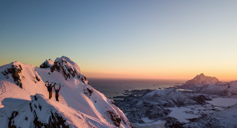 MATHEO JACQUEMOUD SKI DE RANDONNEE LOFOTEN NORVEGE