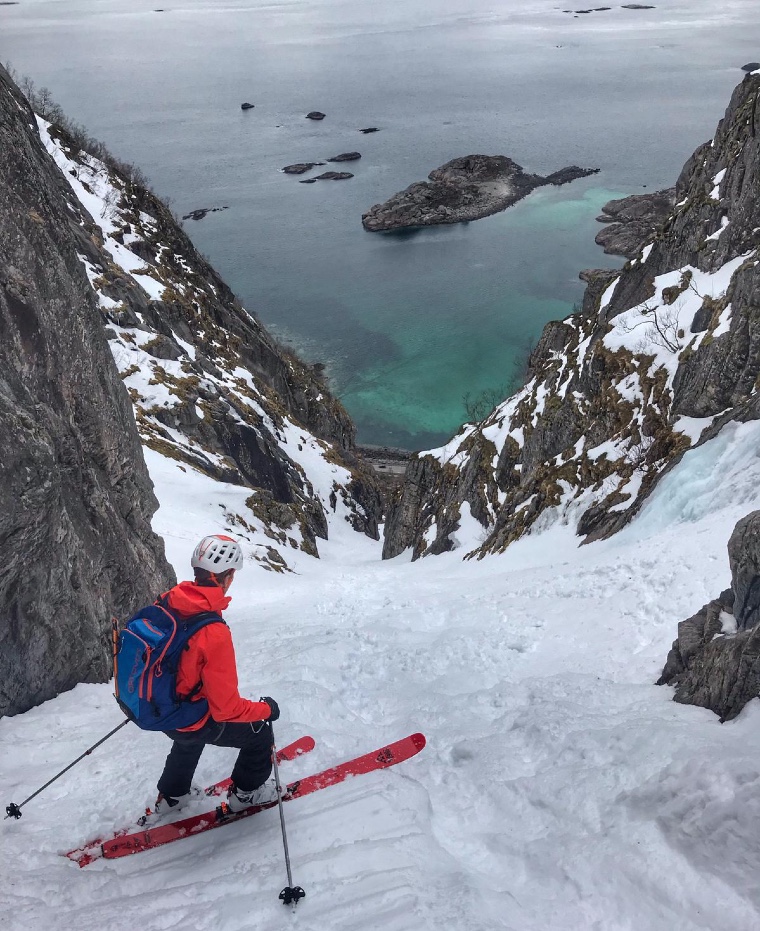 Ski de rando en Norvège avec Mathéo