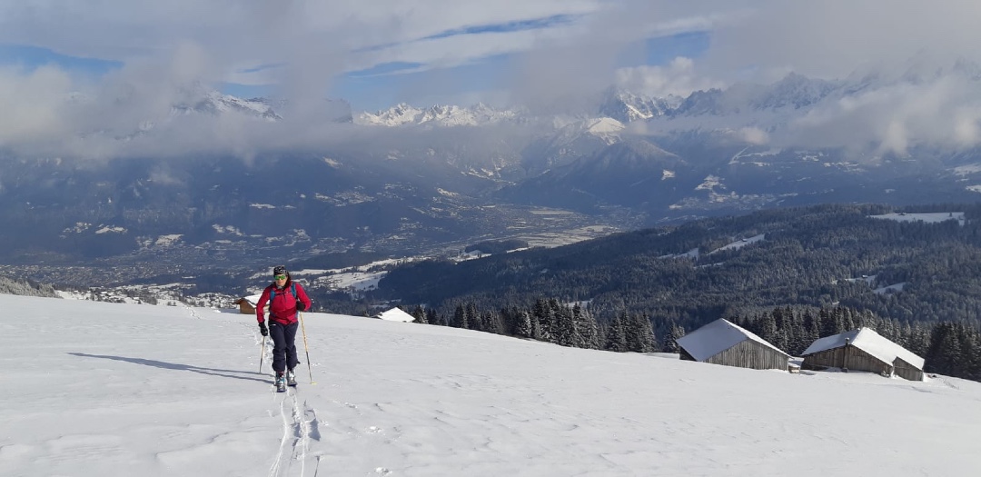 Initiation ski de rando à Combloux 6