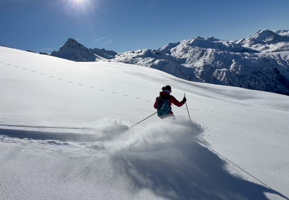 Initiation ski de rando à Combloux 1
