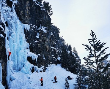 Initiation cascade de glace à Cogne