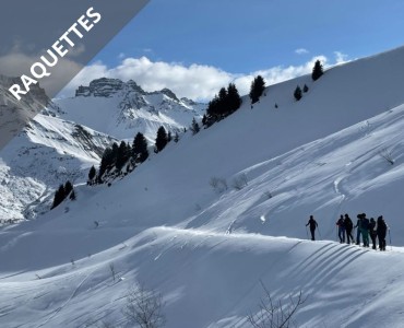 Le beaufortain en raquettes