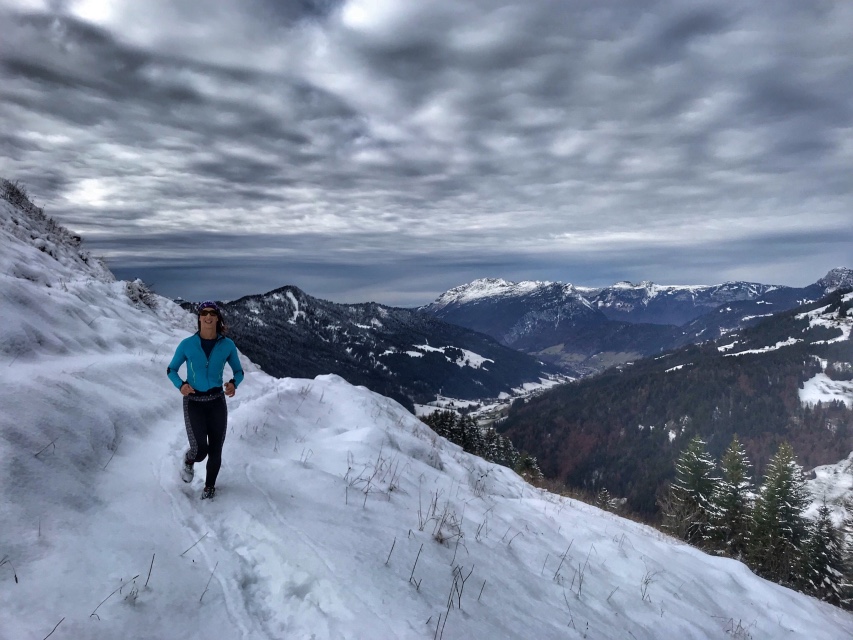 Journée trail blanc avec des champions du monde