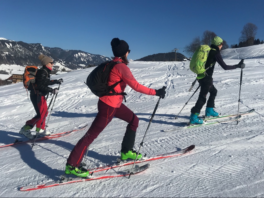Initiation ski de rando à Combloux 1