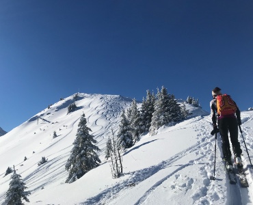 Initiation ski de rando à Combloux